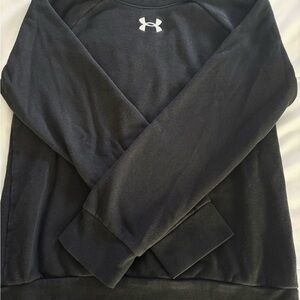Boys Under Armour Pullover Sweatshirt - Black - Size M
